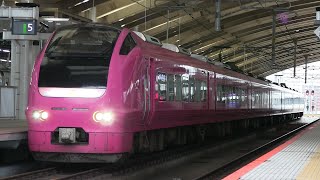 ＪＲ白新線　新潟駅　Ｅ６５３系「ハマナス色」（回送）