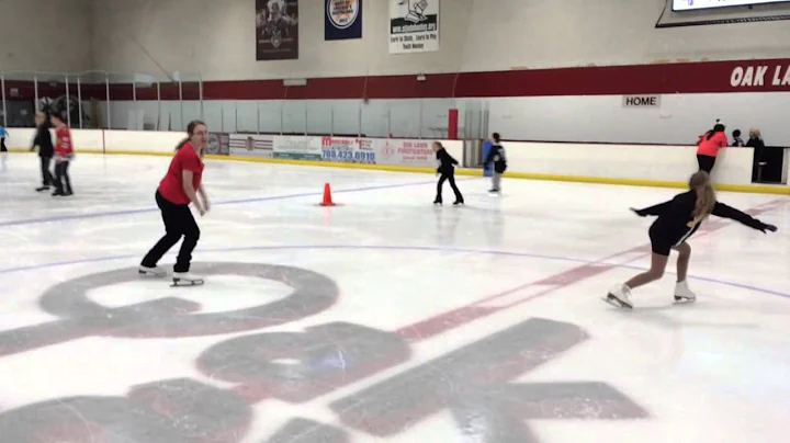 Corina and Cassidy skating - Happy Christmas(war i...