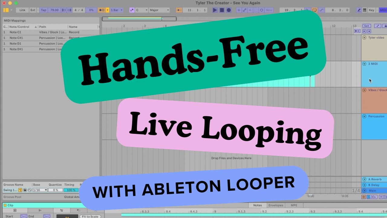 Auto LIVE LOOPING in Ableton Looper using Midi Tracking #ableton - YouTube