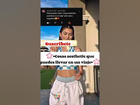 🌸•Cosas aesthetic que puedes llevar en un viaje•🌸 #shorts #viral # aesthetic 