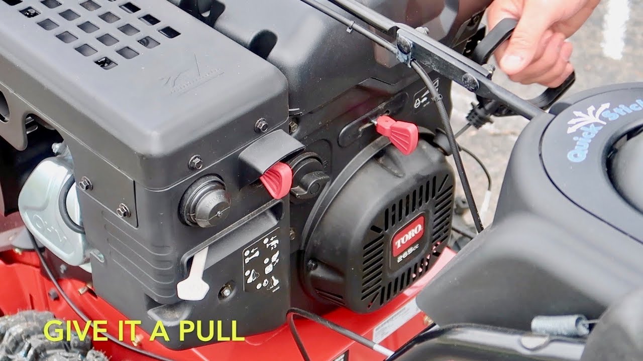 how to start a toro snowblower