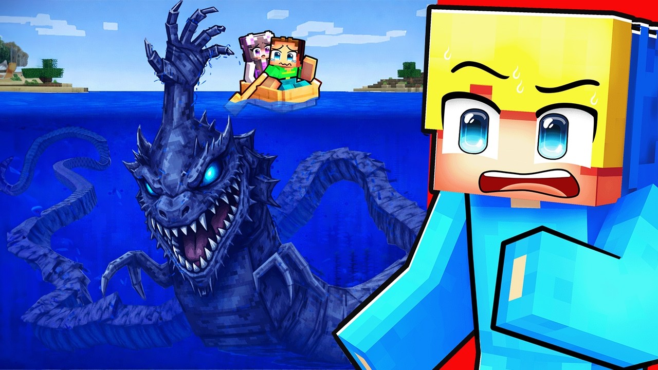 Ich werde zum RIESEN SEA HAND MONSTER um meine Freunde zu pranken in Minecraft!