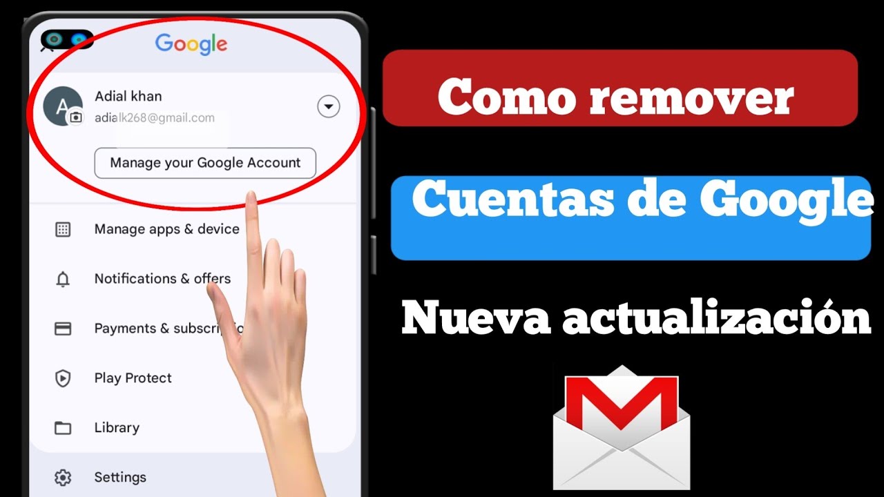 Cómo eliminar una cuenta de Gmail de un teléfono Android 2024 [QUITAR ...