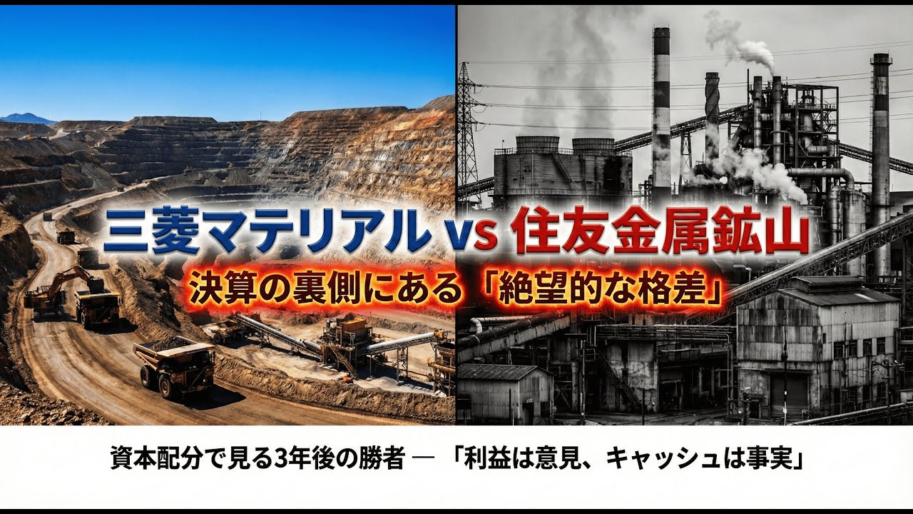 【絶望的な格差】「三菱マテリアル vs 住友金属鉱山」決算の裏側にある3年後の勝者