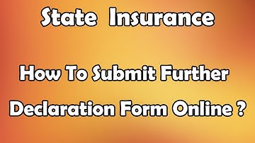 How To Submit Further Declaration Form Online ? Video #20