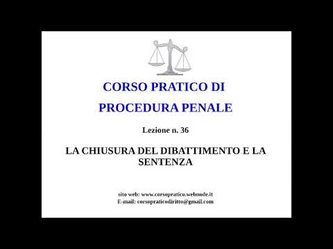 Video: Le sentenze possono essere pagate in chiusura?