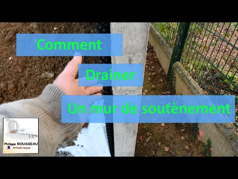 Vidéo: Pourquoi un bon système de drainage derrière un mur de soutènement est-il si important ?