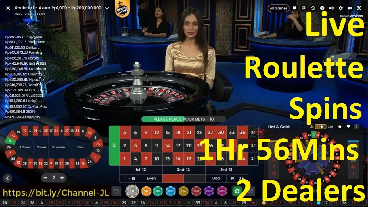 LIve Roulette Spins 1 Hour 56 Mins 2 Dealers YouTube
