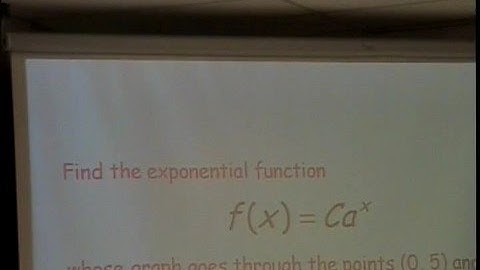 Exponential Functions (part 2)