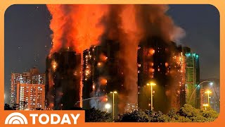 Rescue Crews Search For Survivors After Deadly Hong Kong Fire