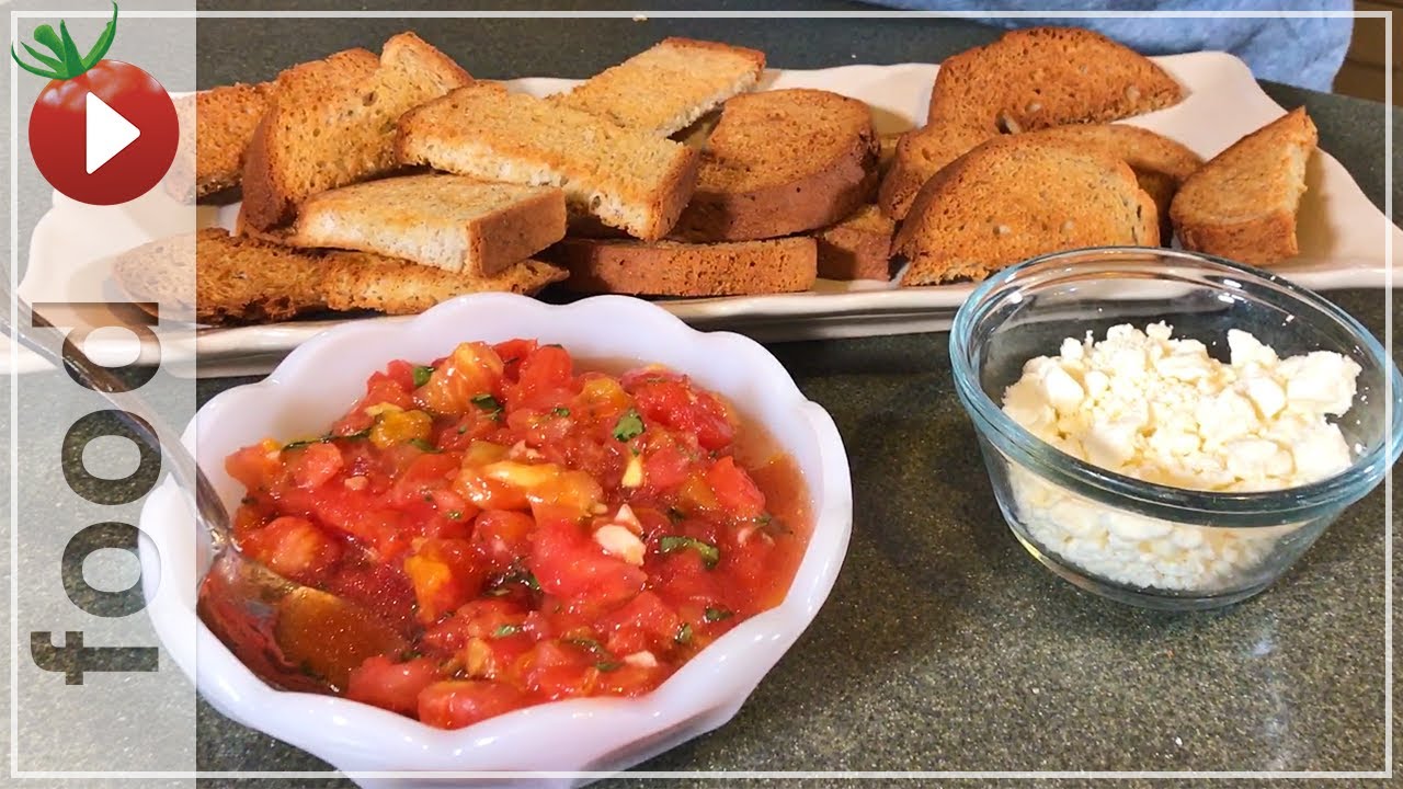 How to Make Tomato Bruschetta Bread! - Frugal Family Food - YouTube