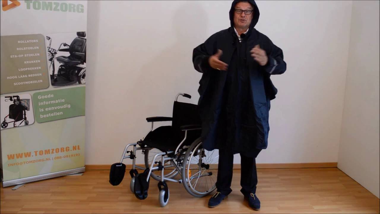 Poncho voor rolstoel en scootmobiel gebruikers | Tomzorg.nl