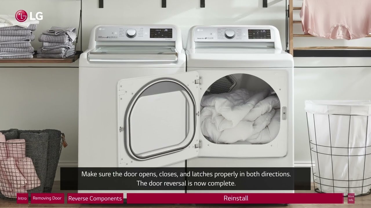 Dryer Installation Door Reversal Instructions YouTube Dryer Installation Door Reversal Instructions YouTube