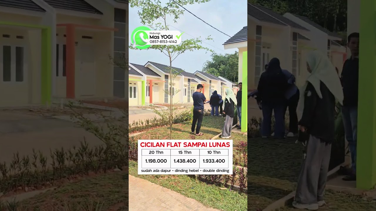 Rumah subsidi cicilan 1 jutaan flat sampai lunas 