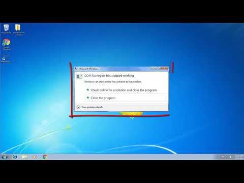 How To Fix: COM Surrogate Has Stopped Working in Windows 7