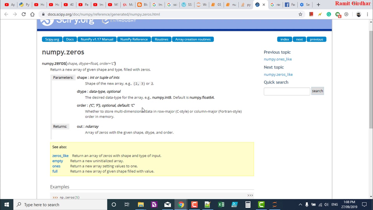 Python - numpy - ndarray - TypeError: data type not understood - YouTube Python - Numpy - Ndarray - Typeerror: Data Type Not Understood - Youtube