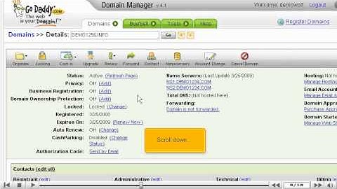 Creating Private Nameservers at GoDaddy.com