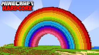 I Built The WORLDS BIGGEST RAINBOW in Minecraft Hardcore (#97) by Farzy 49,627 views 1 day ago 21 minutes