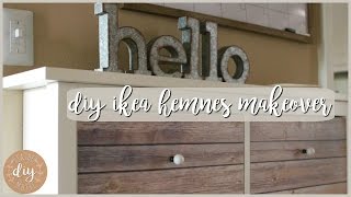 DIY IKEA Hack! HEMNES Shoe Cabinet Makeover