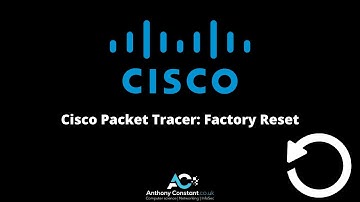 Cisco Packet Tracer: Factory Reset
