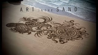 40 best beach sand art | mysterious sand murals