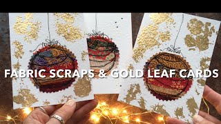 FABRIC BAUBLE \& GOLD FOIL Christmas card TUTORIAL (2\/2) \/\/ ✨ festive sewing inspiration ✨