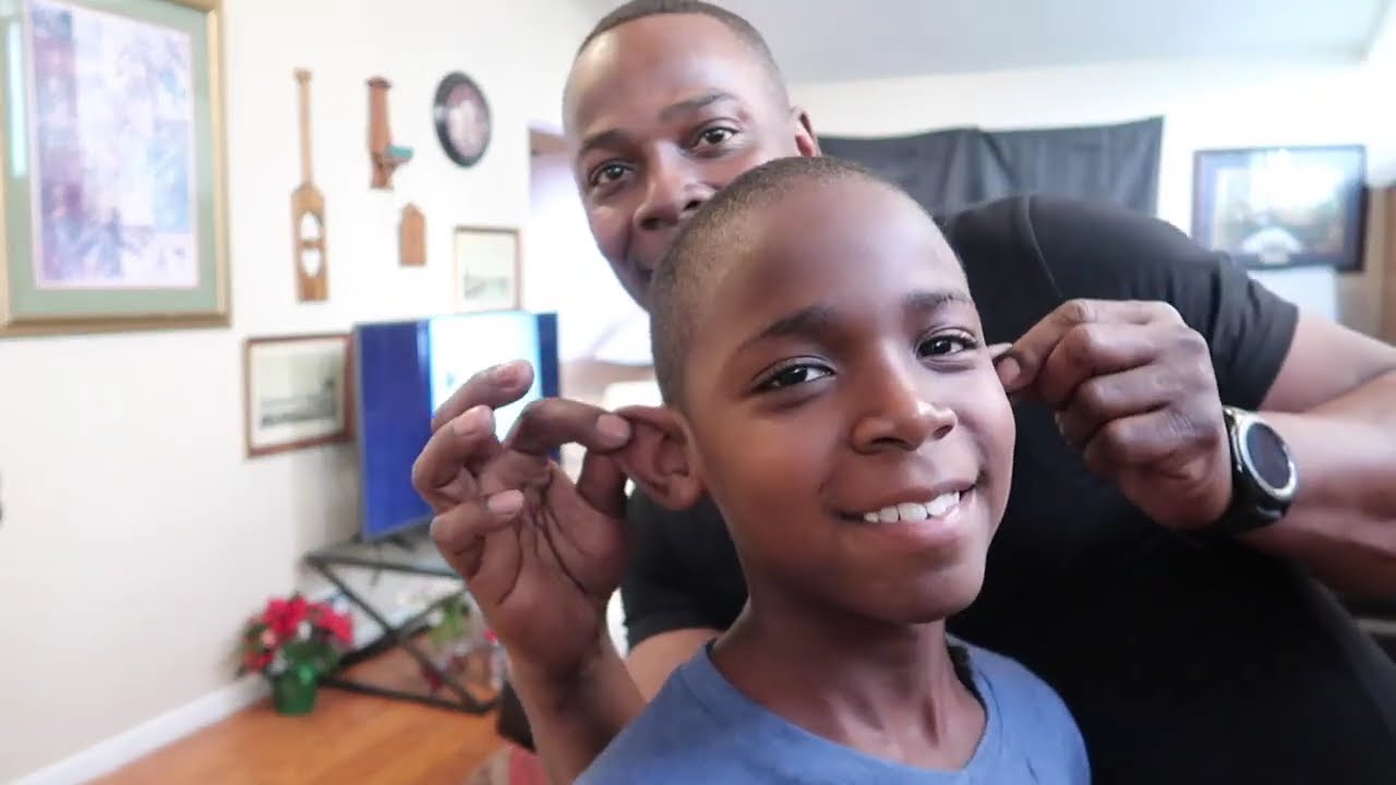 GIVING MY SON A HAIR CUT MAKE OVER HE WAS SO HAPPY YouTube