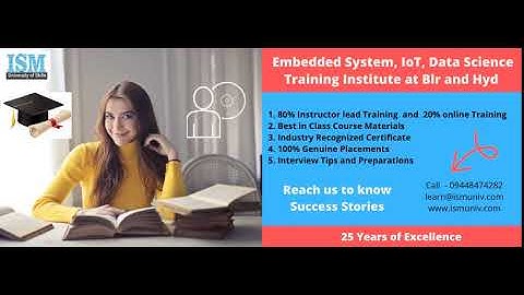 World-class training in Embedded Systems, IoT, Data Science, and AI