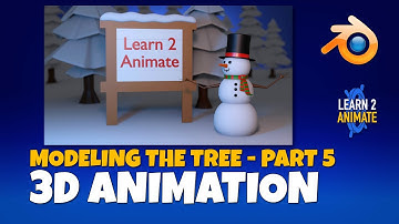 Winter Scene 05: Modeling the Tree & Sign, in Blender 3.1 - Course Part 05