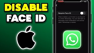 How to Disable WhatsApp Face ID on iPhone