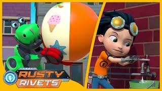 Rusty & Ruby Make a Giant Water Balloon 🎈| Rusty Rivets Full Episodes | Cartoons for Kids screenshot 2