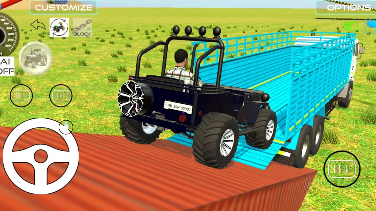 Driving Truck & load JEEP on Truck 