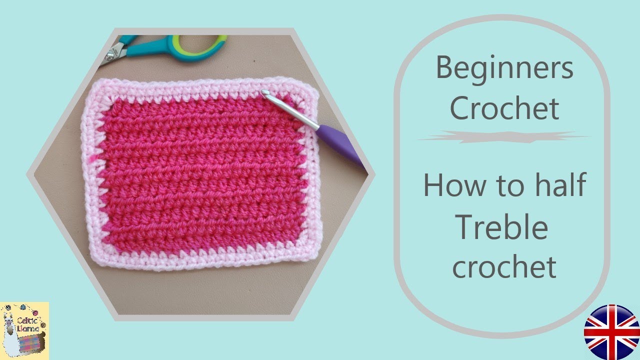 How to Half Treble Crochet British (UK) Terms YouTube