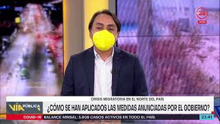 Gobernador regional Arica y Parinacota: "El proceso migratorio ha sido bastante grave en la región"