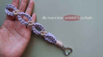 DIY Macrame Wristlet Keychain Flower Pattern | Step by Step Tutorial