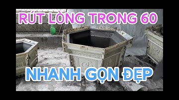 Cách tháo lòng trong chậu lục giác 60 bằng khí nén nhanh gọn