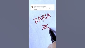 Zakia name logo 💥 your comment name