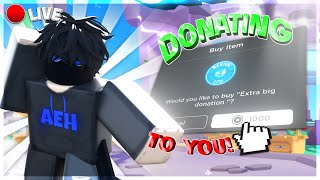  PLS DONATE | DONATING ROBUX LIVE! JOIN UP!