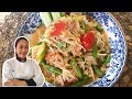 Thai green papaya salad recipe  somtam salad sauce recipe  thaichef food