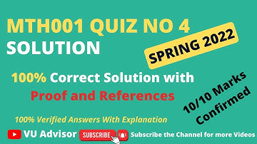 mth001 quiz 4 2022| mth001 quiz 4 solution spring 2022| Mth001 Quiz 4 2022| Mth001 quiz 4 solution