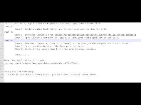 Java Swing Application Packaging as windows (.exe) installable file.