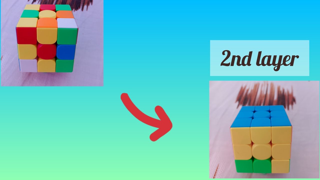 #Solving Rubik's cube #2nd layer#very easy - YouTube