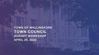 Town Council - Budget Workshop - April 20, 2022
