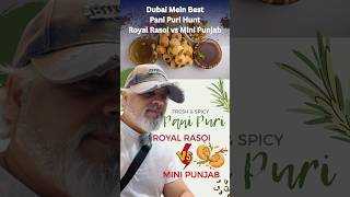 Dubai Mein Best Pani Puri Hunt | Royal Rasoi vs Mini Punjab Ali Hammadi Vlogs