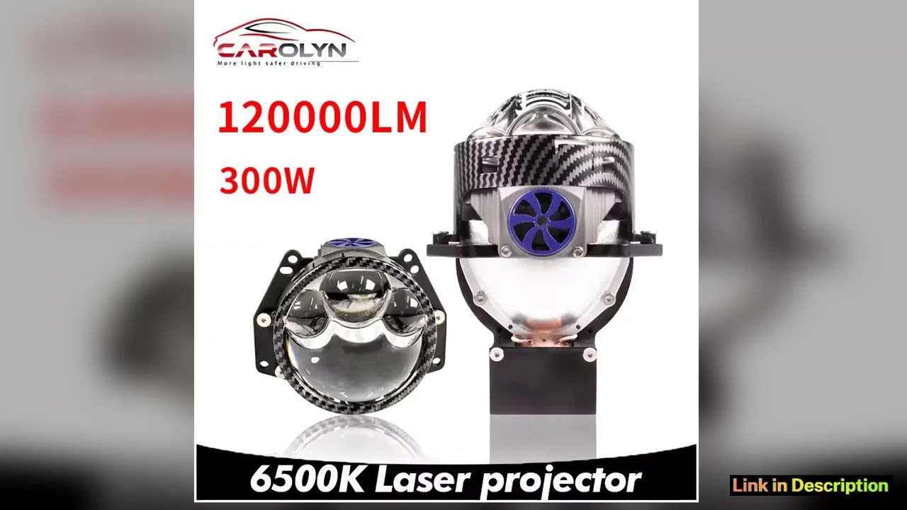 Carolyn new three laser H4 LED projector lens high and low beam LED projection headlights H7 9005