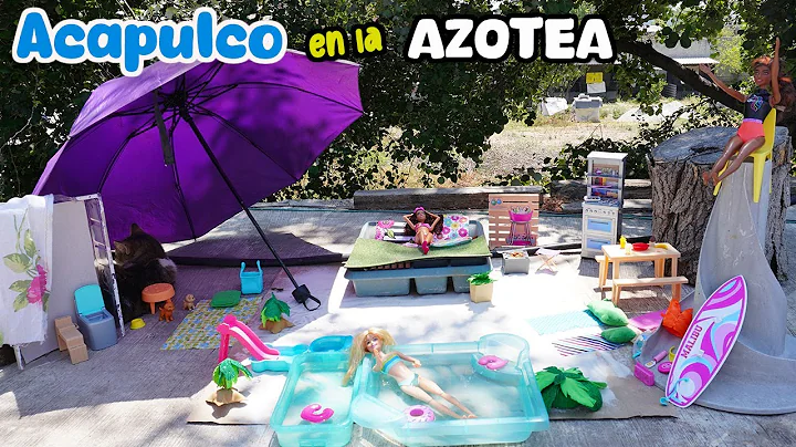 I'M MAKING A BEACH FOR BARBIE ON THE ROOFTOP 🏖️