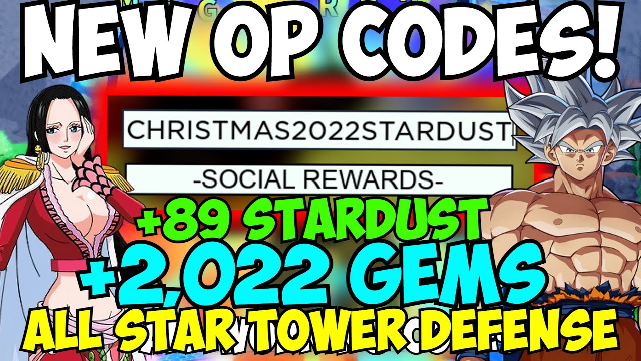 All Star Tower Defense codes in Roblox: Free gems and stardust (December  2022)