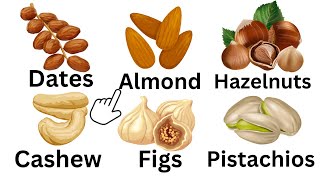 Dry fruits Vocabulary in English