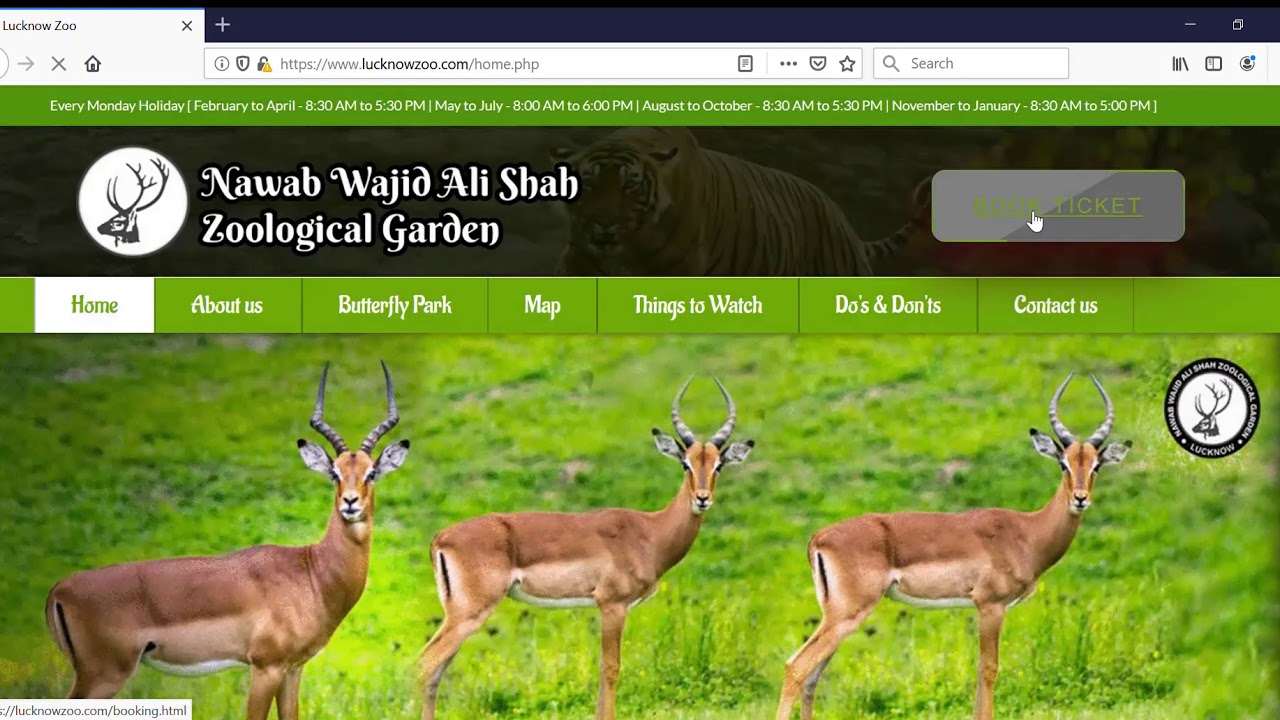 Lucknow Zoo Online Ticket Booking YouTube