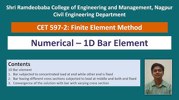 Lecture 07 Analysis of 1D bar problems